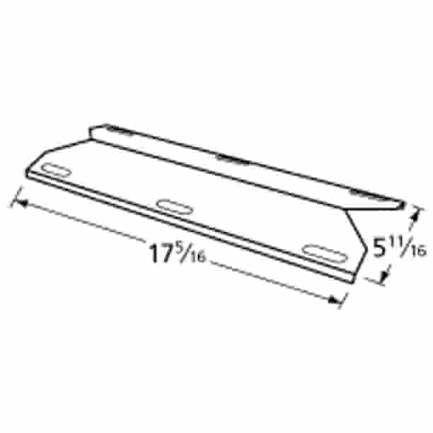 Perfect Flame by Lowes Gas Grill Porcelain Steel Heat Plate JPX151-4 Perfect Flame by Lowes Gas Grill Porcelain Steel Heat Plate JPX151-4